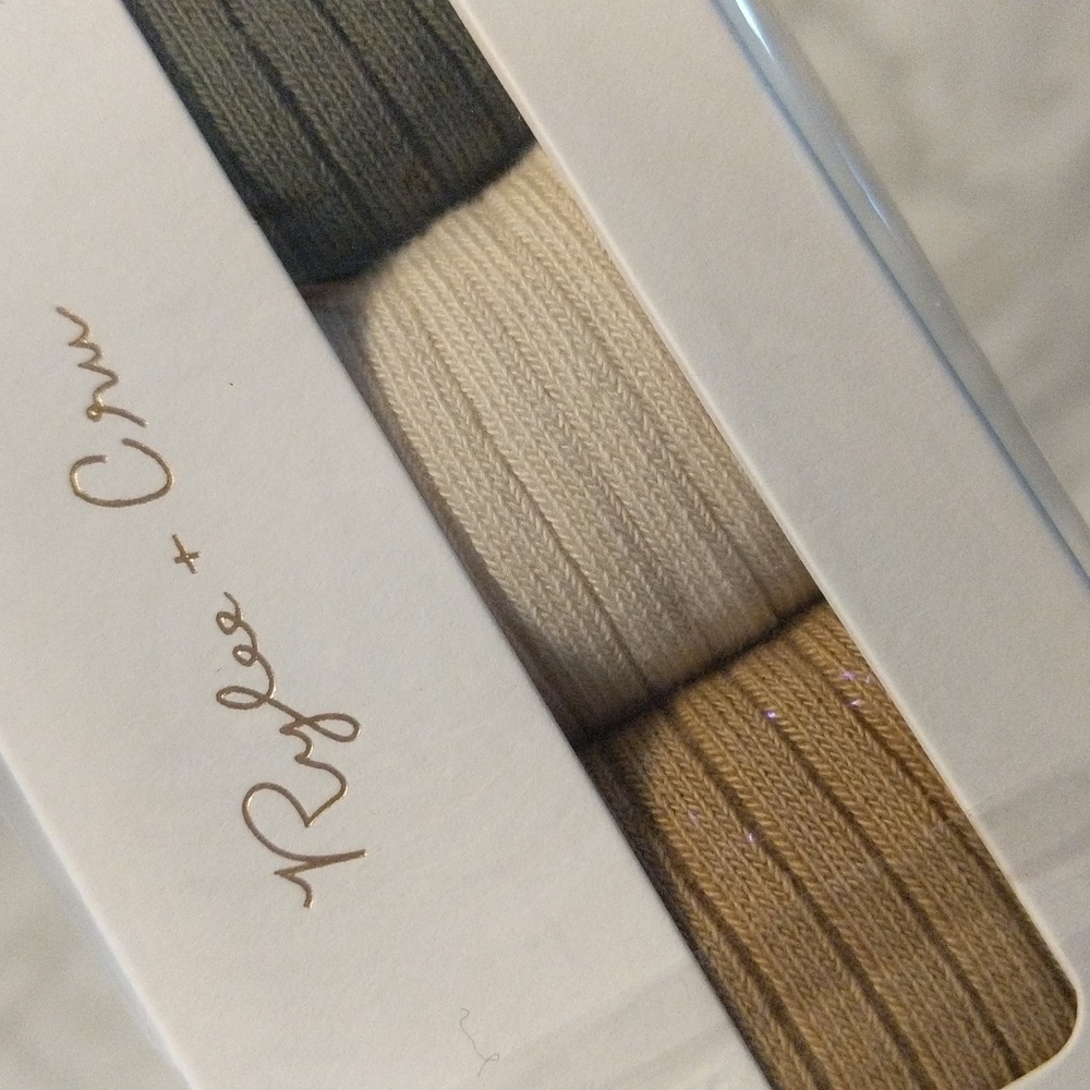 NWT Rylee and Cru Solid Ribbed Knee Sock Sets - Picture 3 of 10